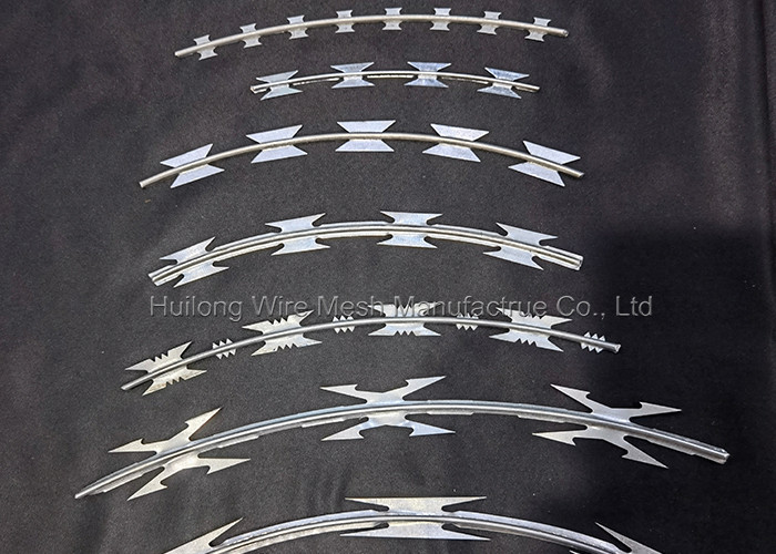 ASTM Single Loop Concertina Razor Wire Fence 2mm