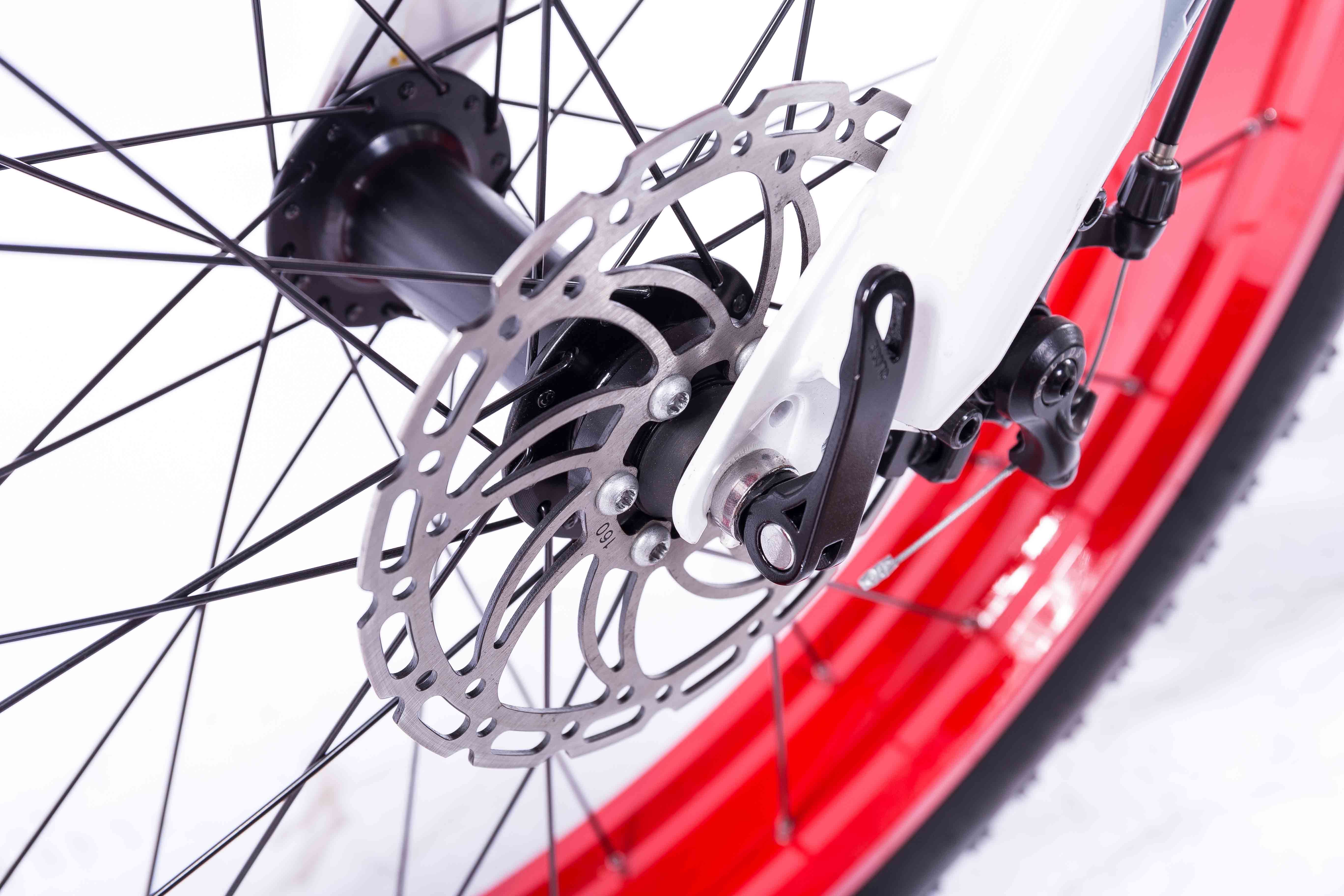 Brushless Electric Snow Bike , 48v 350w Fat Tire Electric Bicycle For Adults