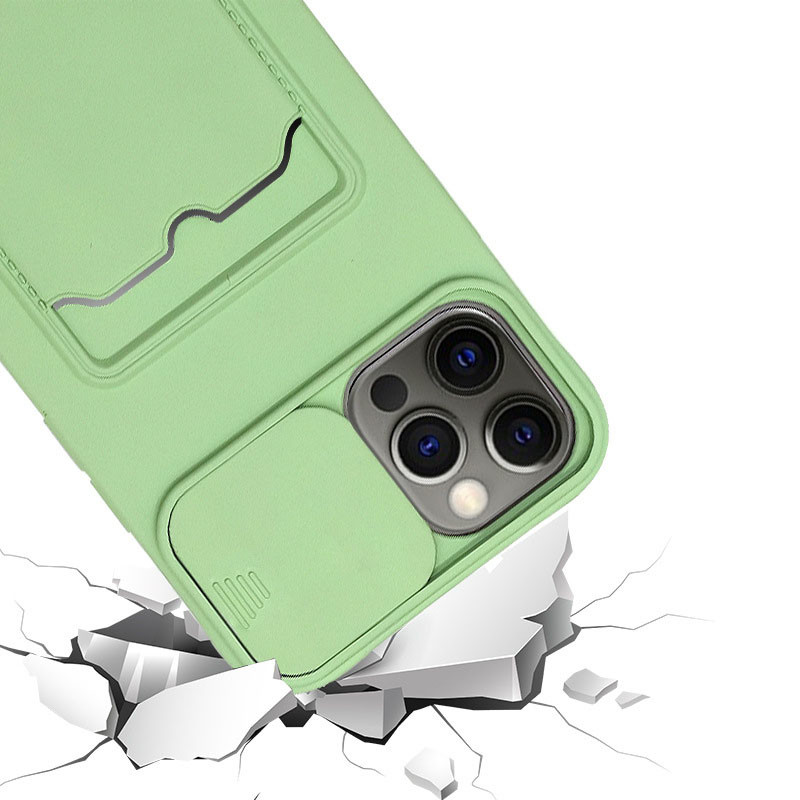 Liquid Silicone Phone Cover Dirt Free Breathable Slidable Camera Protection Cover