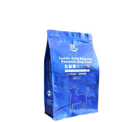 Wholesale Cheap Custom Design Stand Up Dog Food Feed Packaging Bag With Tear Off Slider Seal