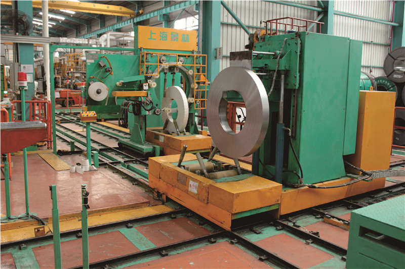 380V 50Hz Steel Coil Wrapping Line OD800-1500mm With Turnstile Tilting Machine