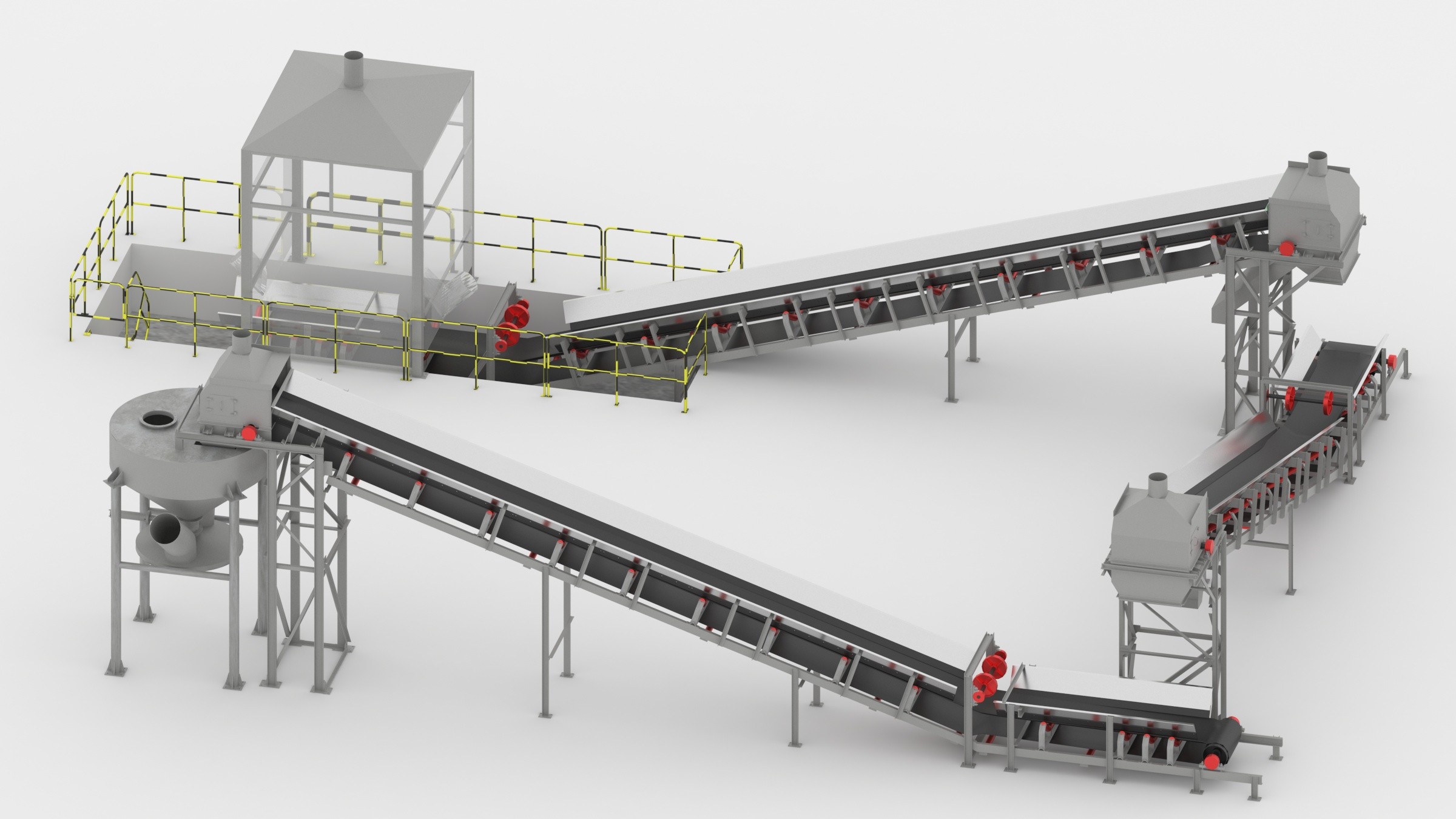 Mining Stone Heavy Duty Conveyor Belt Equipment 1.25m/S 800mm Width