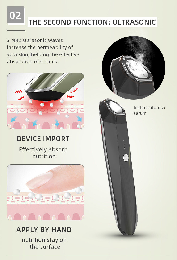 RF Vibration 1000mAh Eye Wrinkle Remover 3.5W For Eye Bag