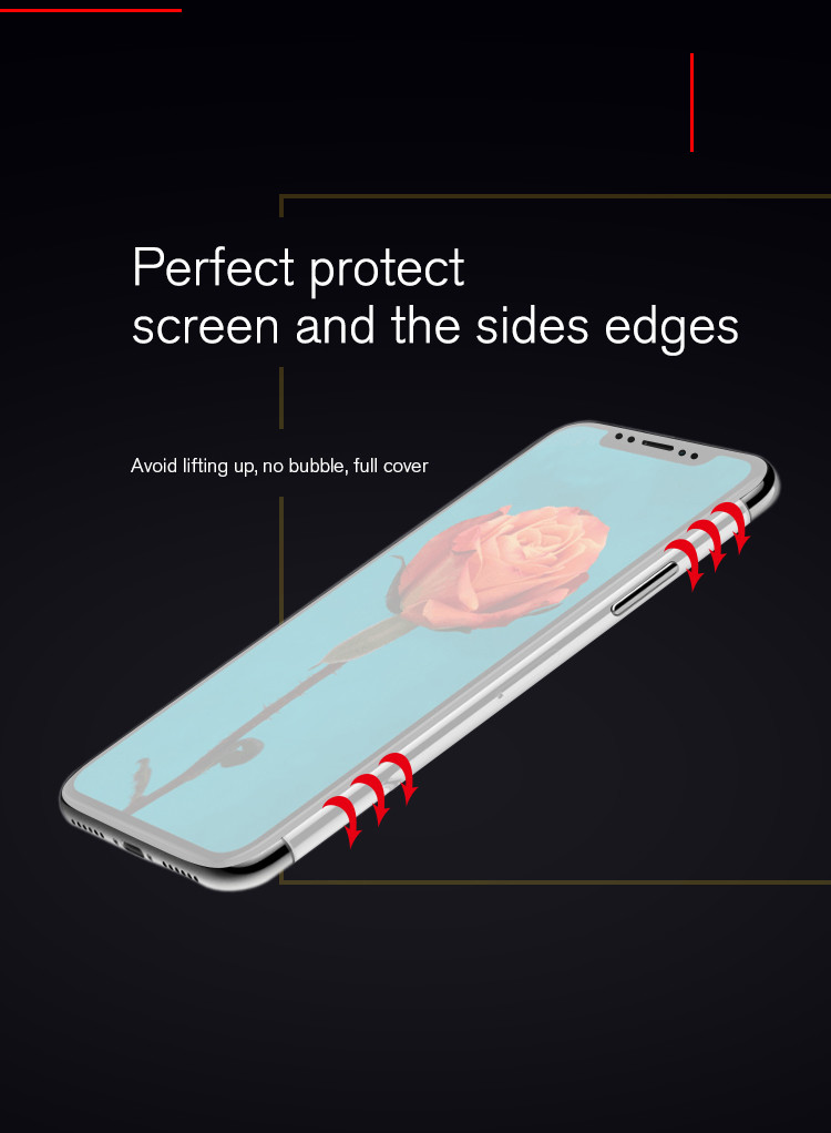 new full edge cover distributor self heal for Samsung S8+ screen protector film