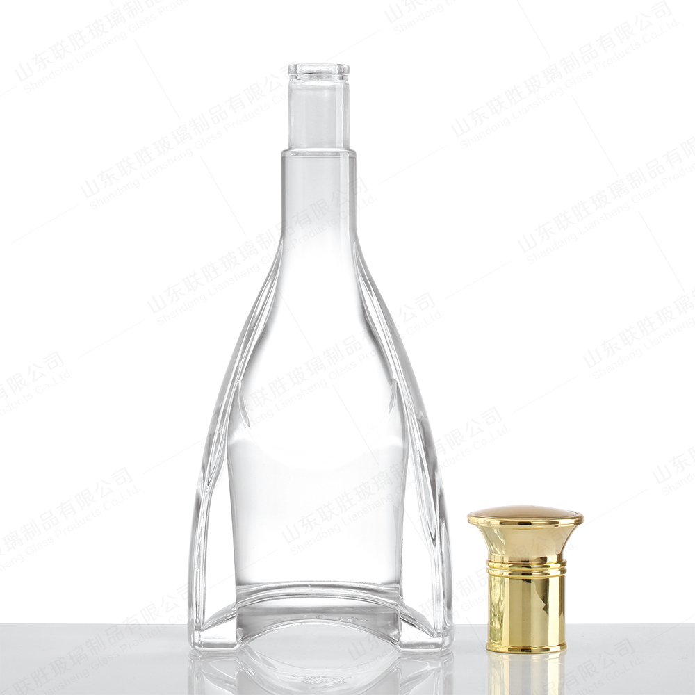 Glass Liquor Bottle with Cork 750ml 500ml 375ml 200ml 100ml Vodka Spirit Gin Rum