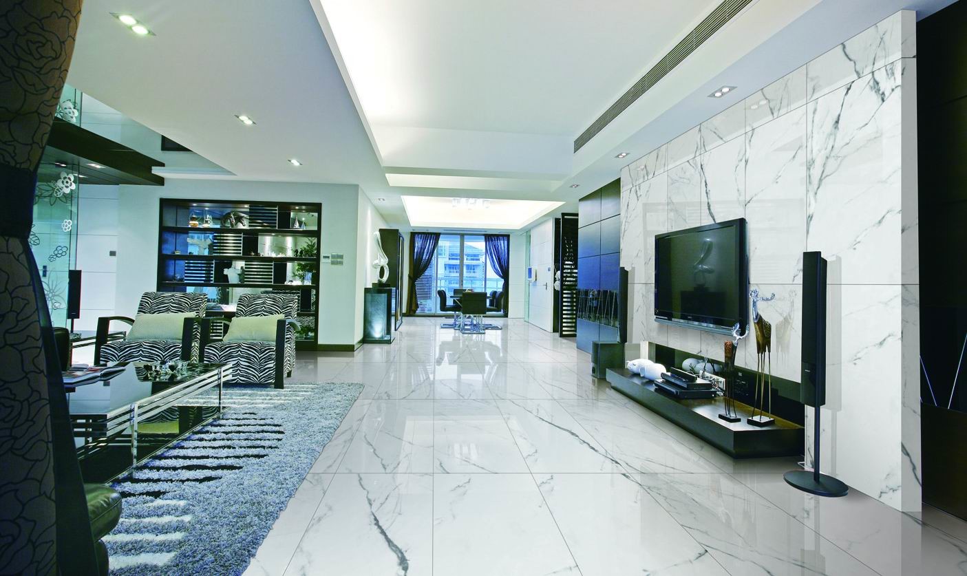 Classic Marble Look Porcelain Tile With Pattern Polished Or Matte Finish