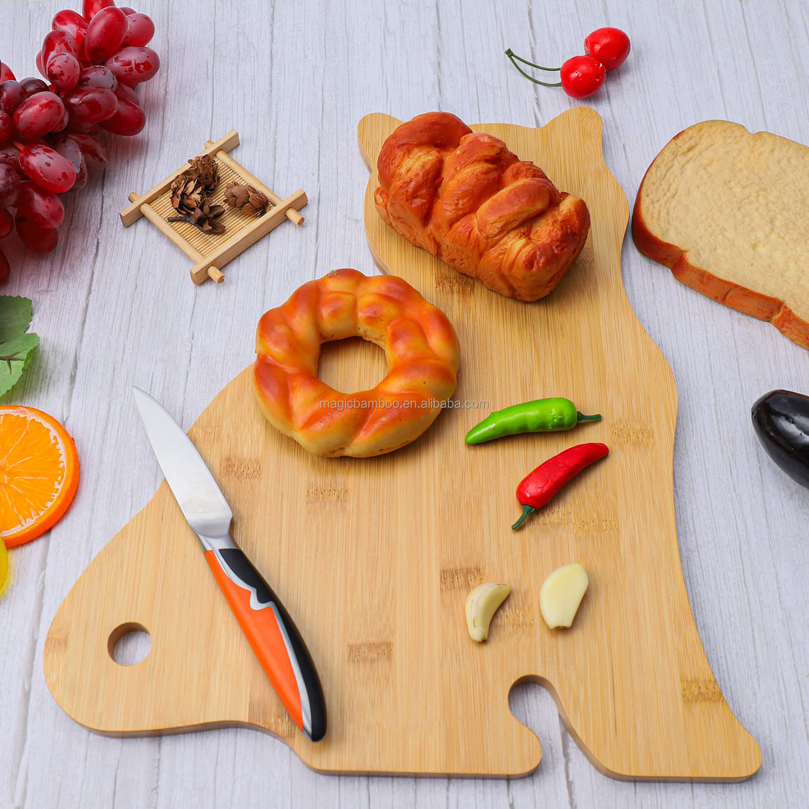 Personalized Funny Kids Cheese Board Cute Wood Cutting Board for Serving and Storage