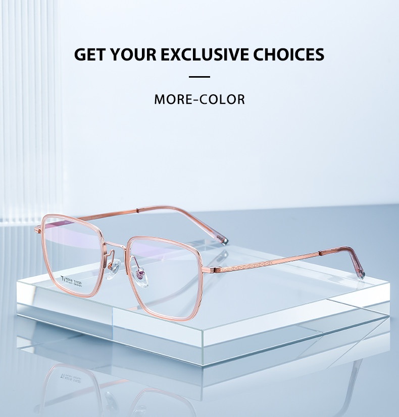 Optical Lens Acetate Titanium Glasses Customizable Box Glasses Frame Universal