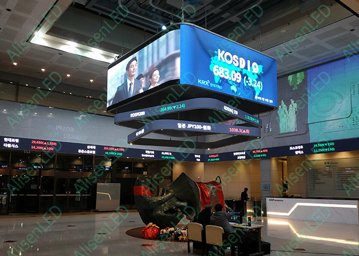 P1.953 Flexible LED Screen SMD1515 Indoor LED Curved Display IP41
