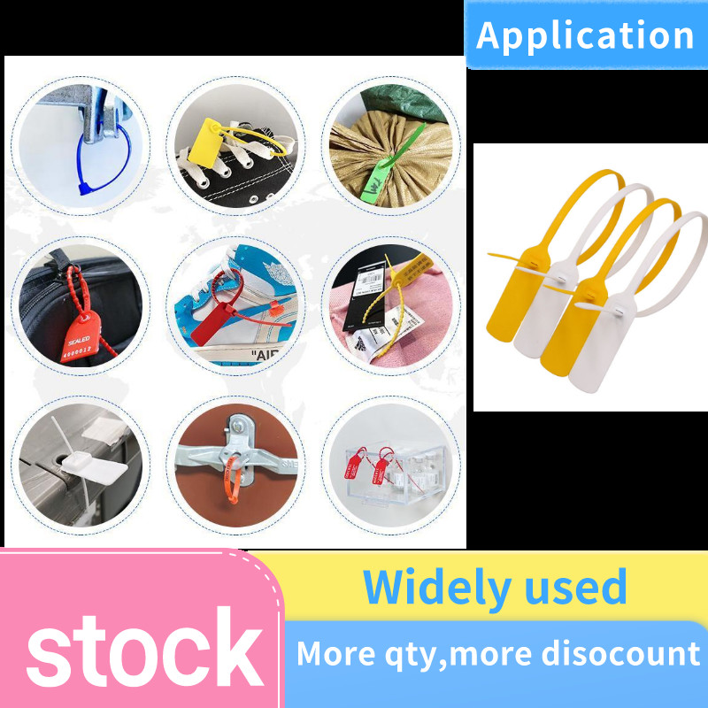 Customized Tamper Proof Plastic Seal Security Tags For Shoes And Clothing