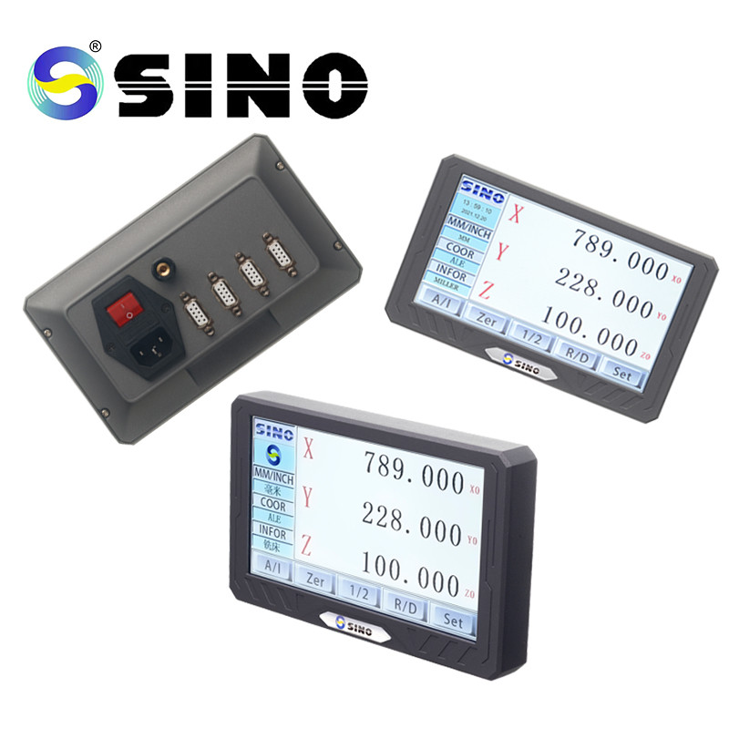 SINO SDS200S LCD Digital Readout Display DRO Kit 3 Axis For Linear Scale Encoder System