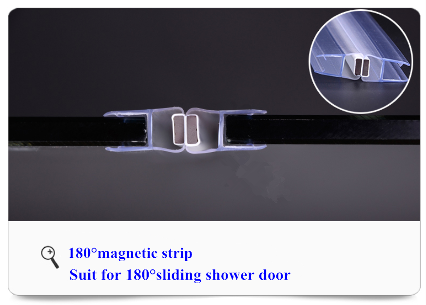 Shower Silicone Seal Strip for 120 Inch Glass Door Prevent Leaks and Stop Water Damage