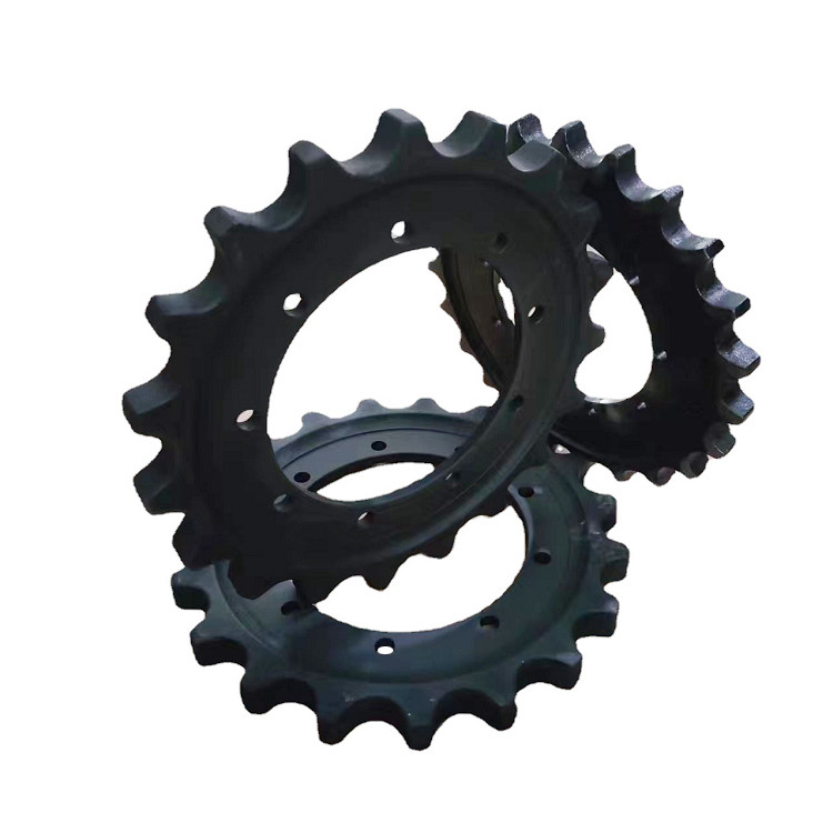 Black Excavator Drive Sprocket HD80 HD140 HD250 Rubber Track Sprocket