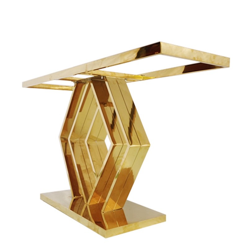 Console table near the wall light luxury entryway table Hotel lobby end view table
