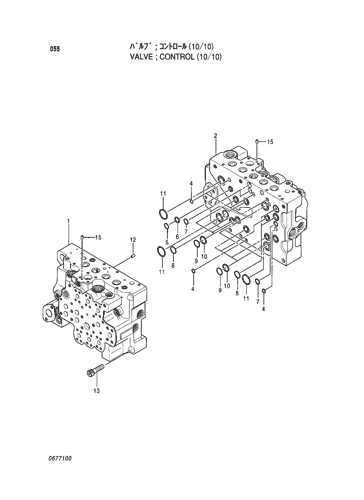 EX100-5 EX120-5 EX130-5 Main Control Valve For Excavator Parts 4366958 4330216