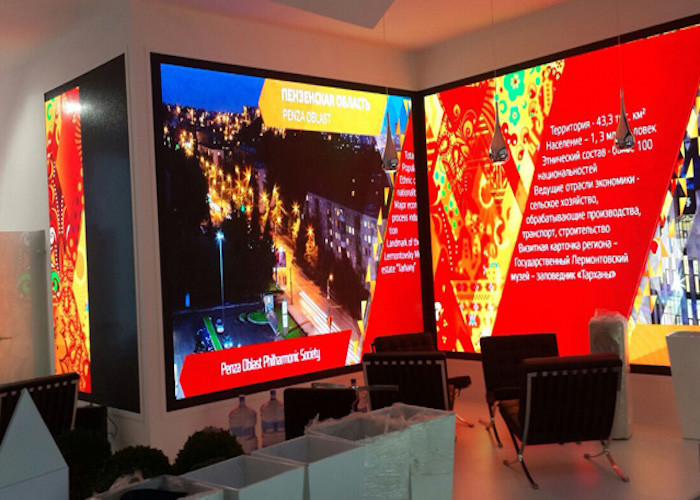 Indoor Led Display Board 500 X 500mm , Video Display Screen With Adjustable Angle