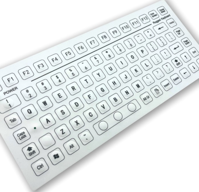IP67 waterproof dustproof 85 Keys Industrial Membrane Keyboard Rear Panel Mounted -40℃