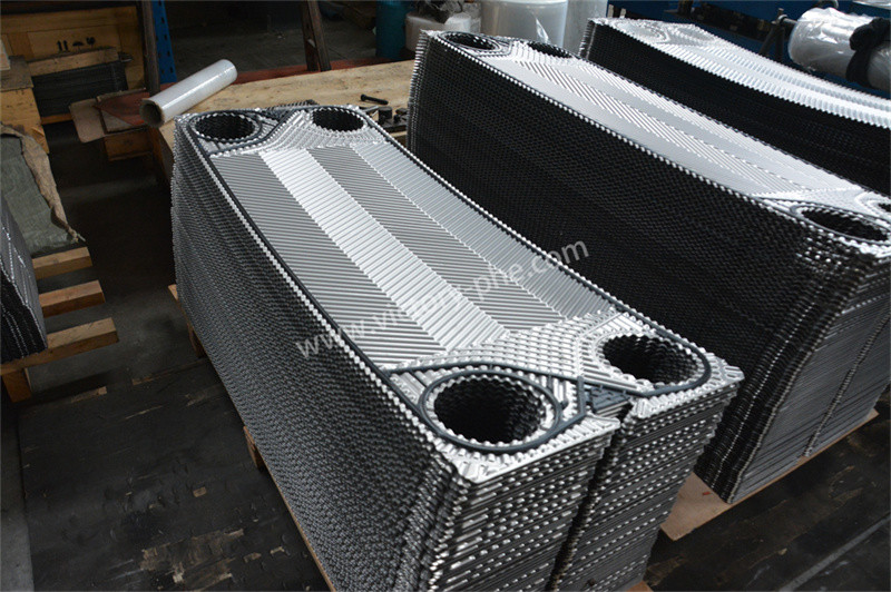 Nickel Alloy Vicarb Heat Exchanger Plates With Gasket 0.6mm Thickness