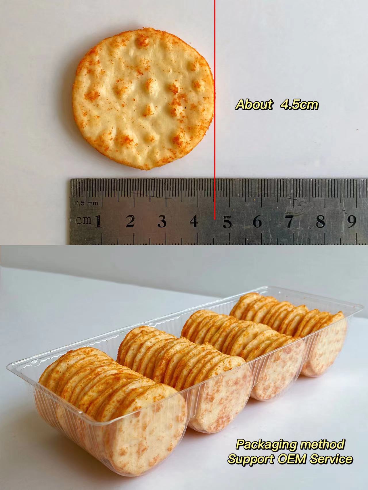Tomato Flavors Senbei Rice Crackers Salt Vinegar Soft Baked Cookies