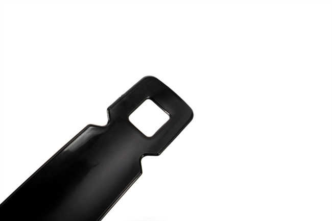Quality Portable Plastic Long Shoe Horn 5.3 Inch 13.5CM Plastic PP Large Square Hanging Hole