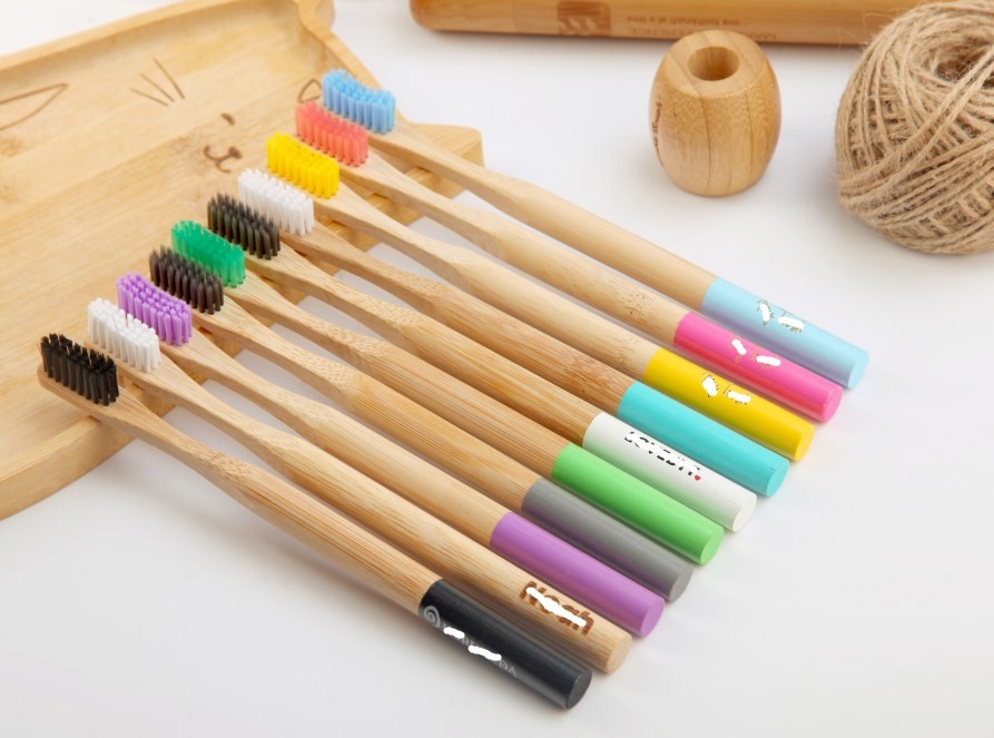 ODM Eco Bamboo Toothbrush Fully Biodegradable Long Lasting Adult Use
