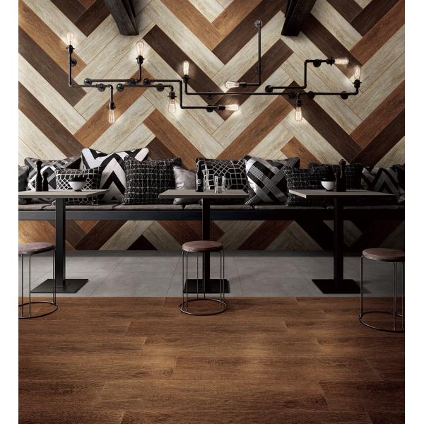 20x100mm North American Ginkgo,wooden effect outdoor tiles,ceramic wood tile,brown color