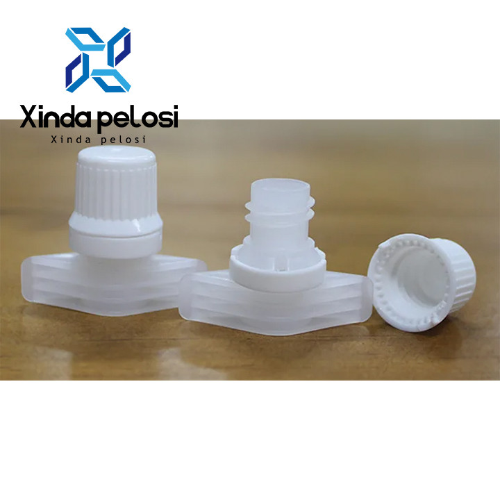 Standup Pouch Cap Plastic Food Spout Cover Flexible Packaging Cap Fitment ISO9001