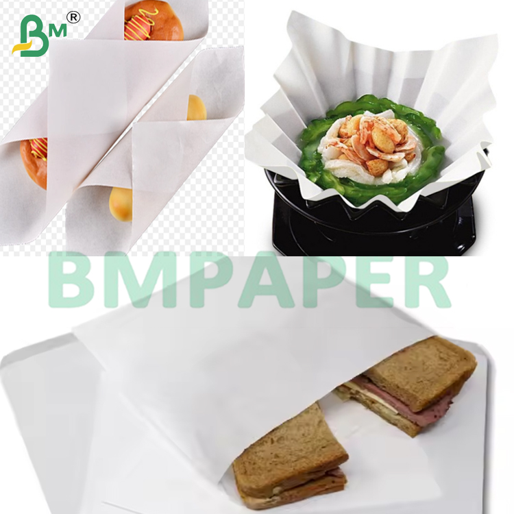 100gsm Smooth Surface White Kraft Paper Sheets for Disposable Packaging