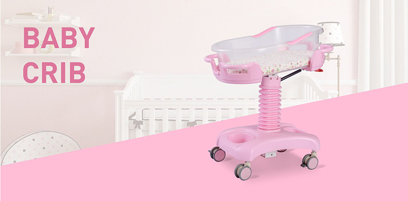 Hydraulic Multifunction Adjustable Newborn Medical Bed ICU Children Pediatric Bed ABS Plastic Baby Hospital Crib
