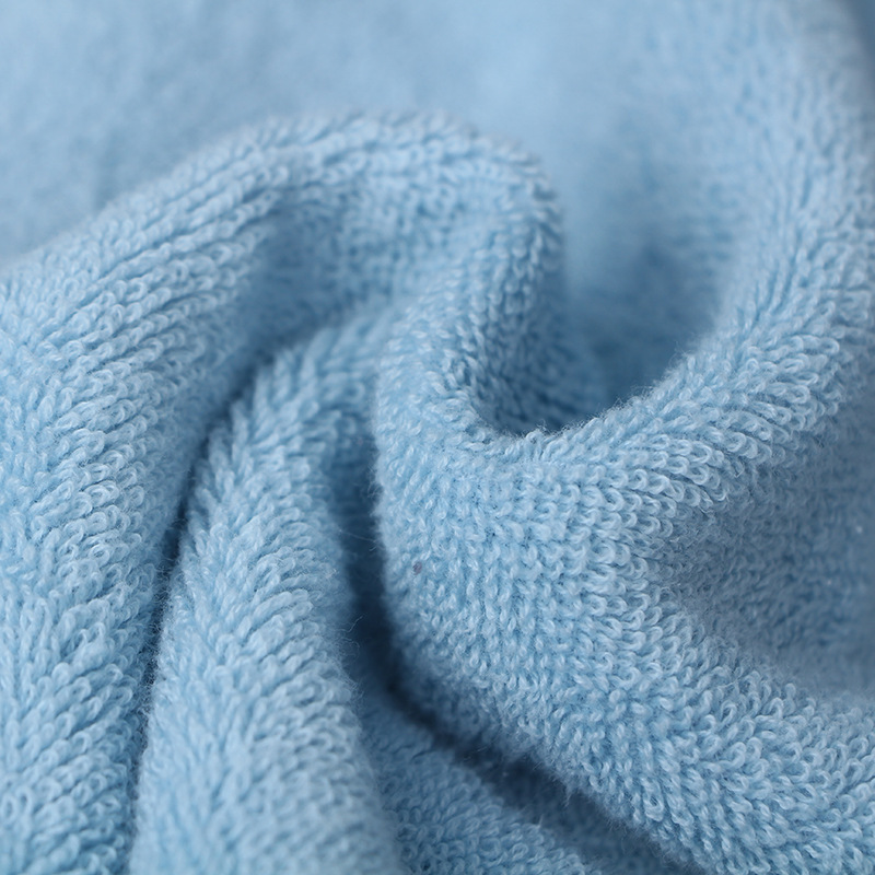 100% Organic Cotton Rectangle Bath Towels Set for Home Hotel Commercial White Linen