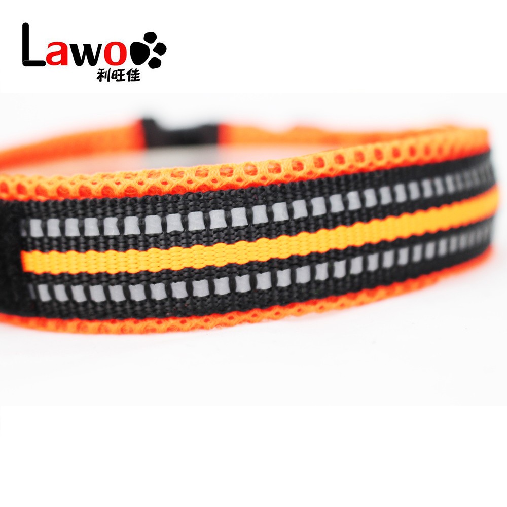 Nylon Webbing Adjustable Dog Collar / New Design Reflective Dog Collars