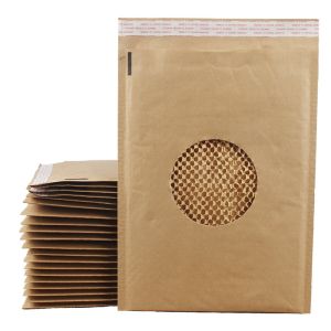 Recycled Honeycomb Paper Mailer Leakproof 10x15cm Reusable Mailing Bags
