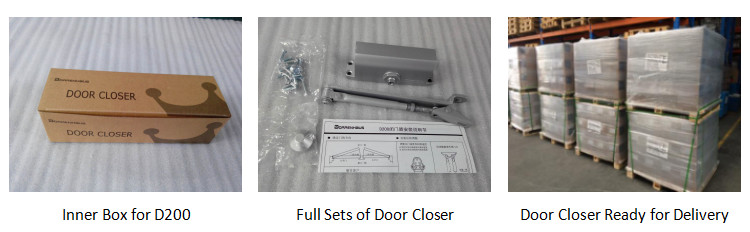 Small Size Auto Door Closer Speed Adjustable For 25-65 Kg Residential Door