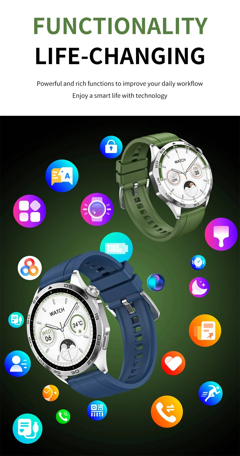Man 4g Android Outdoor Fitness Watch GT4 Pro 360x360 Amoled Screen Heart Rate