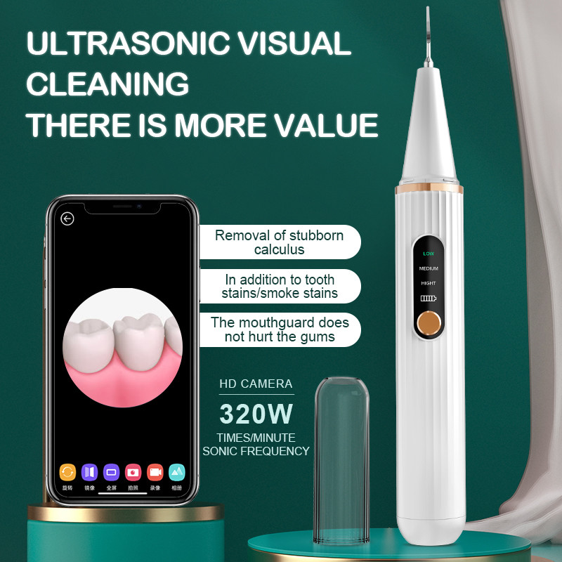 Wifi Visible Plaque Remover Ultrasonic Electric Tooth Cleaner With Camera Dental Calculus Removal