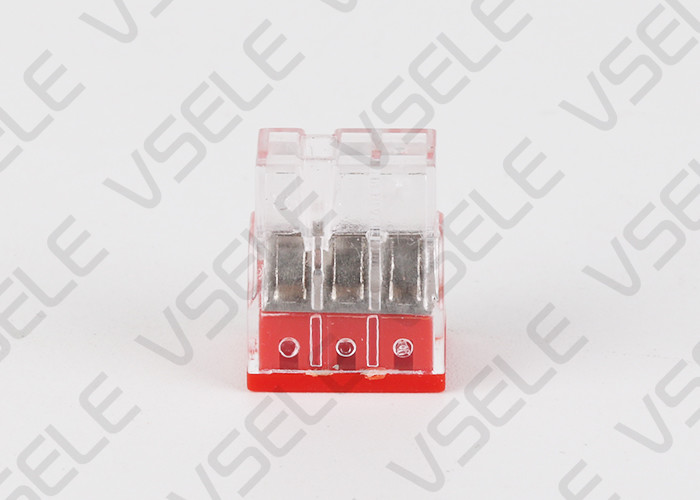 Fast Wiring Insulation Push In Wire Connectors / Push Fit Wire Connectors