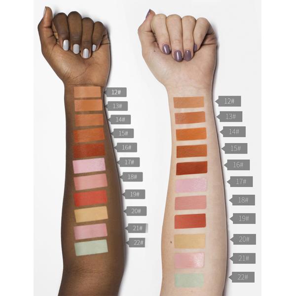Face Contour Concealer Liquid Waterproof Full Coverage Foundation Corrector Palette Base Professional Makeup For Dark Skin