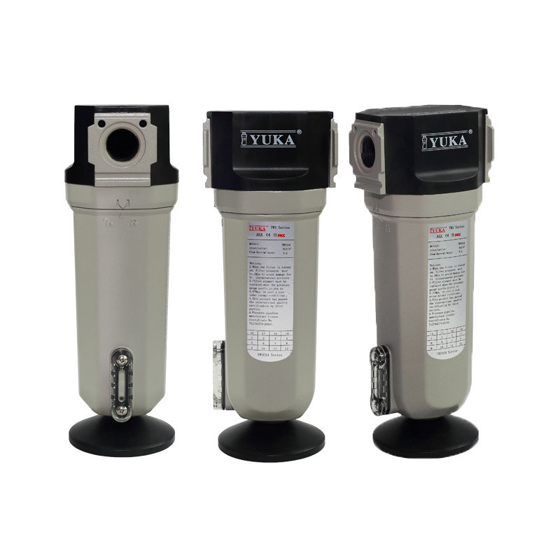 Industrial Aluminum Compressed Air Filter with Stainless Steel Cylinder and Unique Lock Design 1.0mpa Pressure Loss