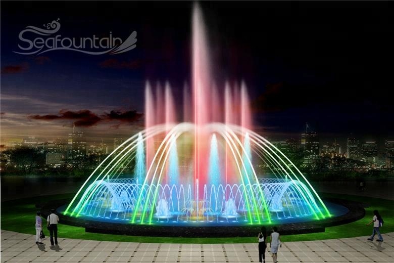 Music high-technology water fountain