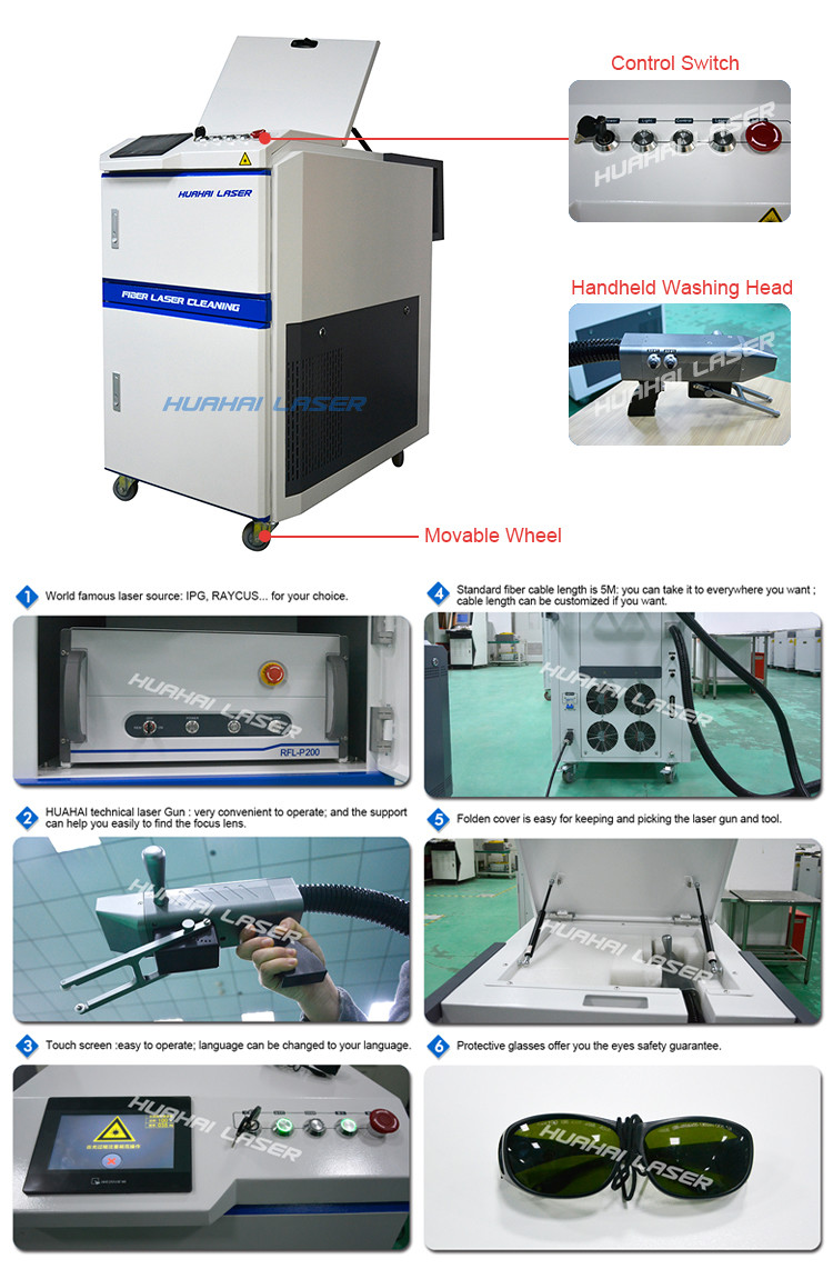 Precise Laser Rust Removal Equipment No consumables Long Service Life Time