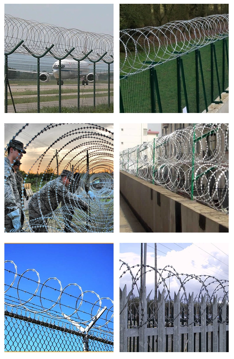 BTO 22 Concertina Razor Barbed Wire 450MM Coil PVC Coating