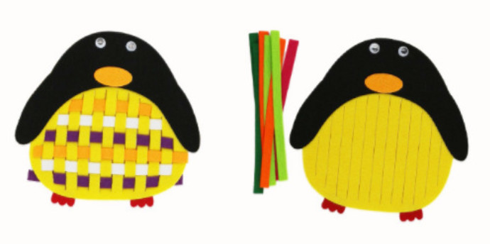 kids children felt non-woven knitted work creative diy crafts kits kids hand craft knitting weaving DIY felt material