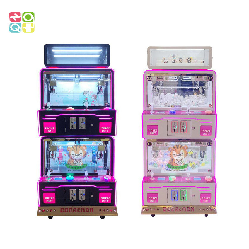Adjustable Win Rate Claw Crane Machine 4 Players Mini Claw Arcade Game