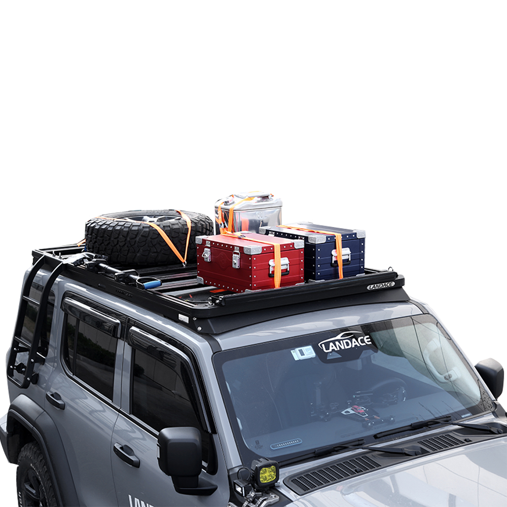 Landace Logo N.W. 25.3kg Car Roof Basket Aluminum Alloy Roof Rack for Tank 300