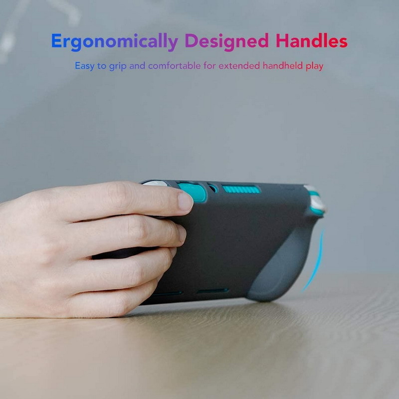 Soft Grip Switch Lite Silicone Case , Ergonomic Handle Nintendo Switch Lite Protector