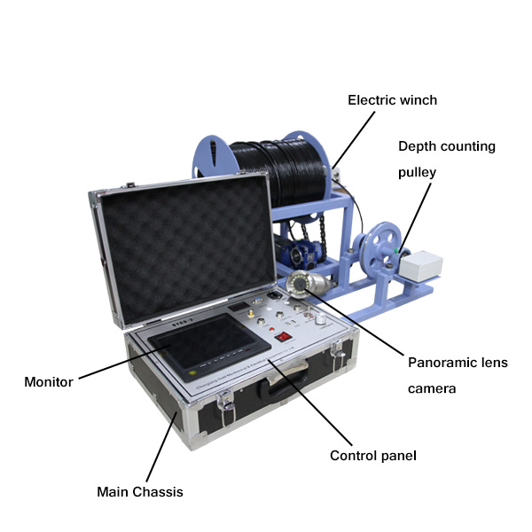 hot sale deep underwater well inspection camera borehole inspecting Camera System