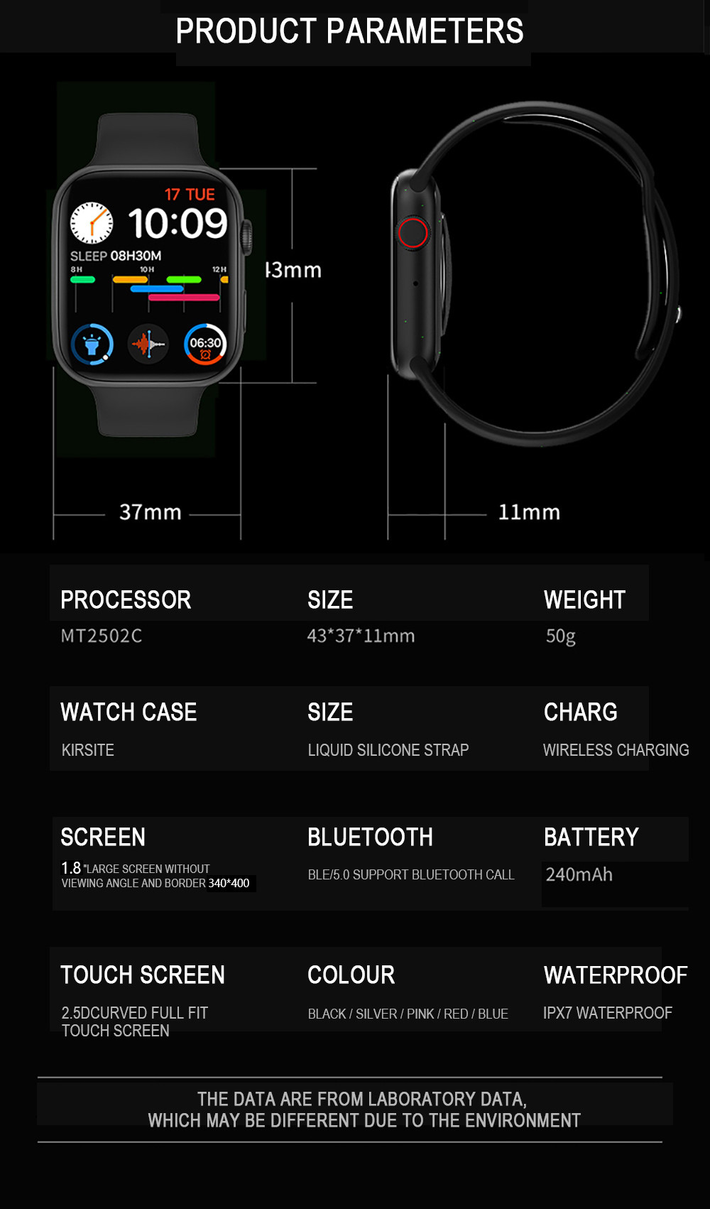 2021 Bluetooth Call 1.8inch HP Smart Watch Men DW98 Heart Rate Monitor Smartwatch IWO 13 Lite For Android IPhone Xiaomi