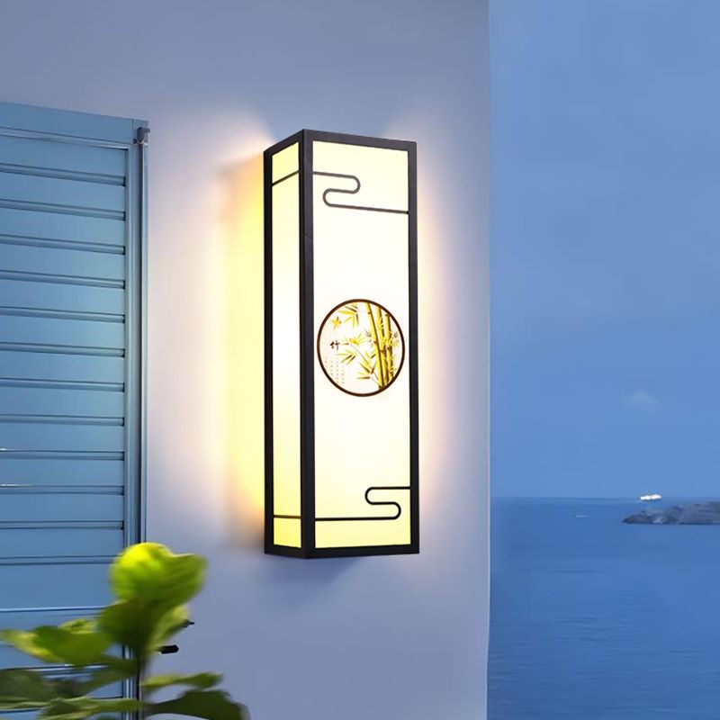 Copper Marble House Door Light Solar Waterproof Outdoor Wall Lights