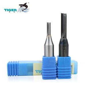 Tiger 1/2 and 1/4 Shank CNC Router Bit High Precision Carbide Straight Router