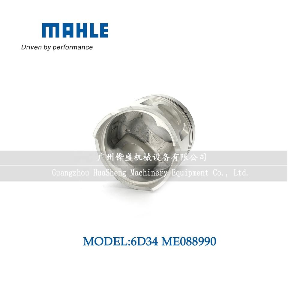 6D34T 6D34 Mahle Steel Pistons , ME088990 Sk230-6 Engine Piston Set